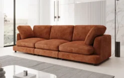 Designer 3 Sitzer Sofa Thalessa in Cord