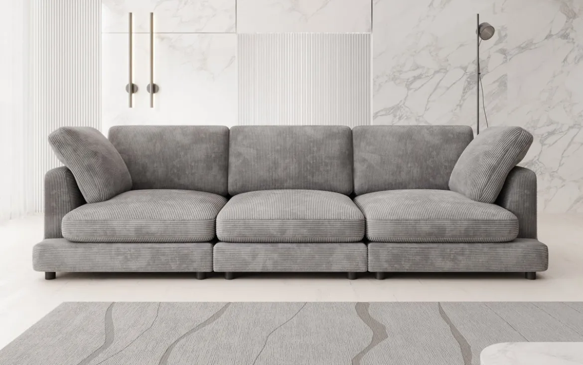 Designer 3 Sitzer Sofa Thalessa in Cord