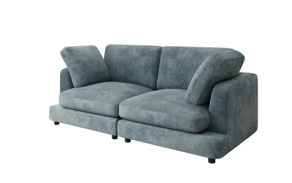 Designer 2 Sitzer Sofa Thalessa in Cord