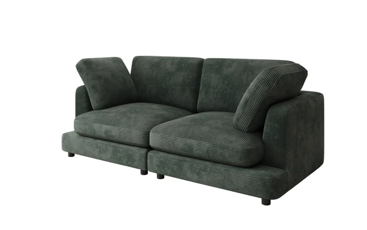 Designer 2 Sitzer Sofa Thalessa in Cord