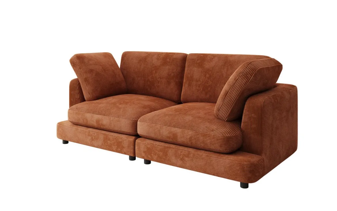 Designer 2 Sitzer Sofa Thalessa in Cord
