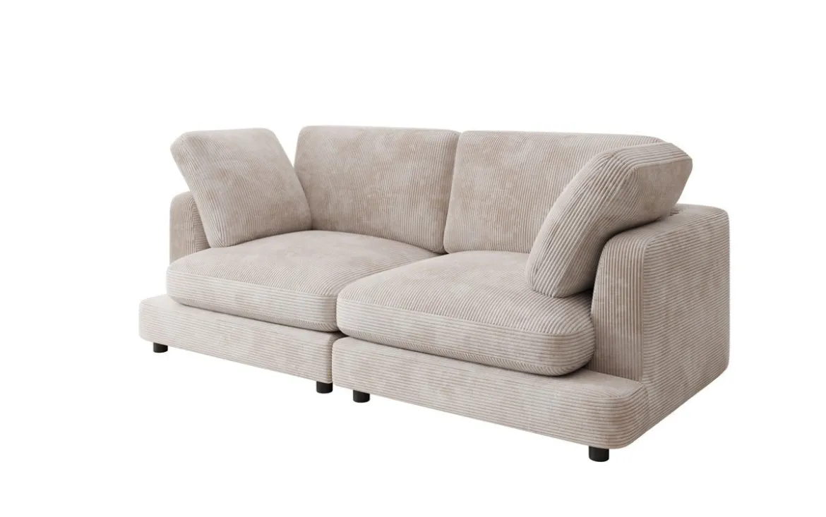 Designer 2 Sitzer Sofa Thalessa in Cord