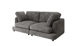 Designer 2 Sitzer Sofa Thalessa in Cord