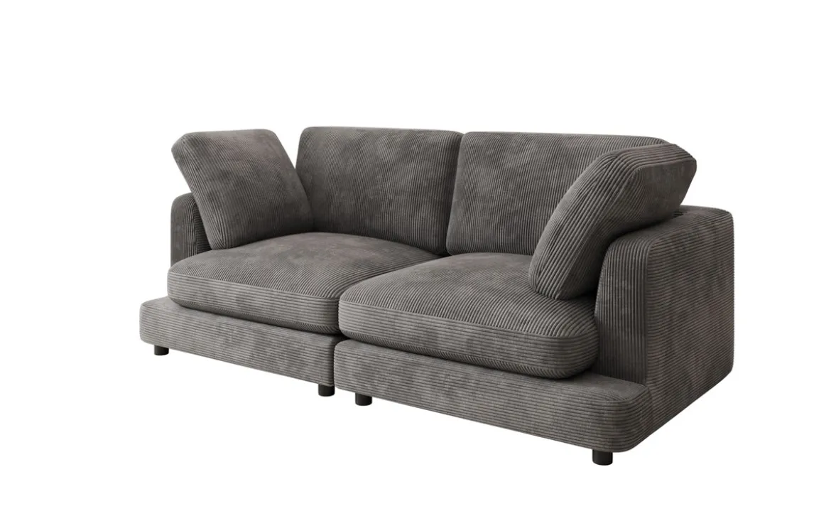 Designer 2 Sitzer Sofa Thalessa in Cord