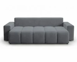 Designer 3 Sitzer Sofa Vena mit Stauraum und Schlaffunktion in Samt