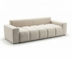 Designer 3 Sitzer Sofa Vena mit Stauraum und Schlaffunktion in Samt