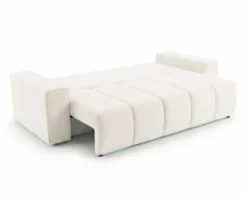 Designer 3 Sitzer Sofa Vena mit Stauraum und Schlaffunktion in Samt