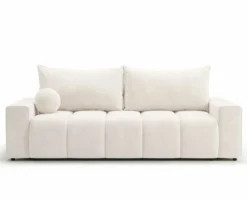 Designer 3 Sitzer Sofa Vena mit Stauraum und Schlaffunktion in Samt