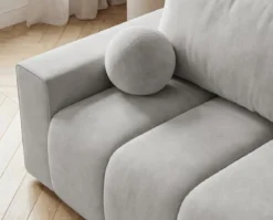 Designer 3 Sitzer Sofa Vena mit Stauraum und Schlaffunktion in Samt