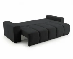 Designer 3 Sitzer Sofa Vena mit Stauraum und Schlaffunktion in Samt