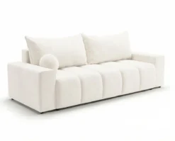 Designer 3 Sitzer Sofa Vena mit Stauraum und Schlaffunktion in Samt