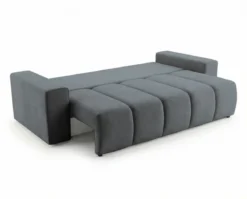 Designer 3 Sitzer Sofa Vena mit Stauraum und Schlaffunktion in Samt