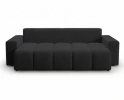 Designer 3 Sitzer Sofa Vena mit Stauraum und Schlaffunktion in Samt