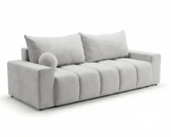 Designer 3 Sitzer Sofa Vena mit Stauraum und Schlaffunktion in Samt