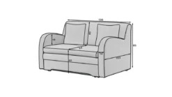 Designer Sofa Arian mit Schlaffunktion und Stauraum