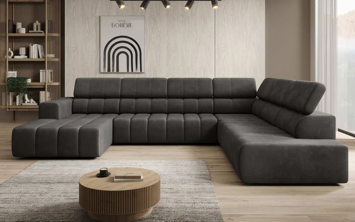 Designer Sofa Aurora Maxi mit elektrischer Sitzerweiterung