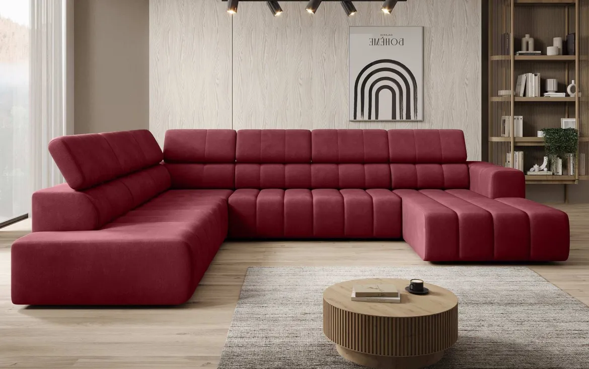Designer Sofa Aurora Maxi mit elektrischer Sitzerweiterung