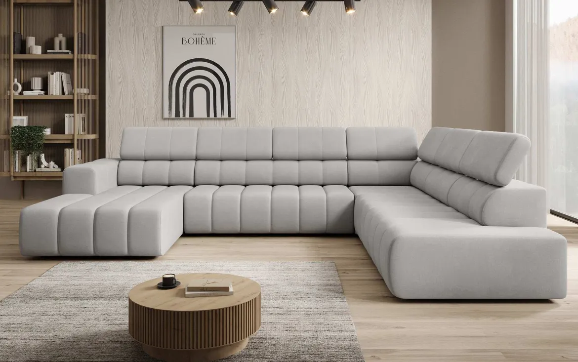 Designer Sofa Aurora Maxi mit elektrischer Sitzerweiterung