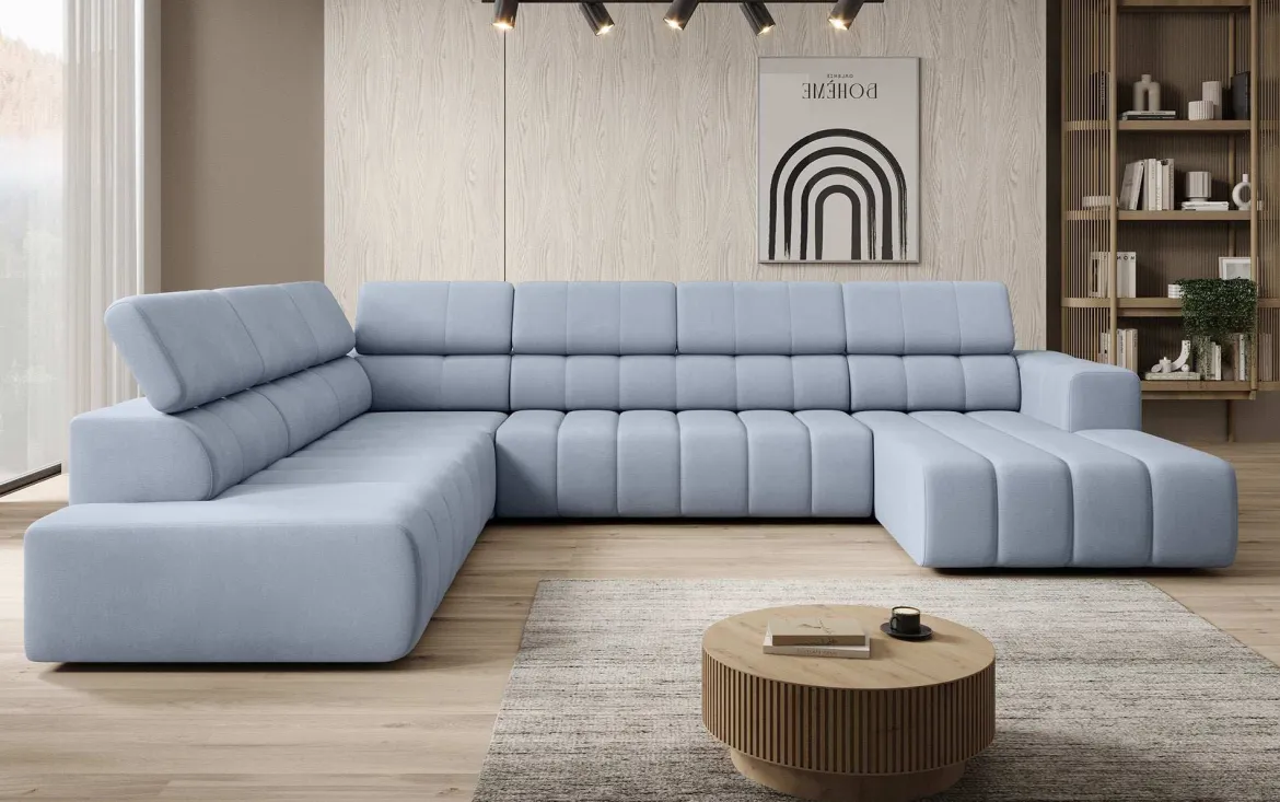 Designer Sofa Aurora Maxi mit elektrischer Sitzerweiterung