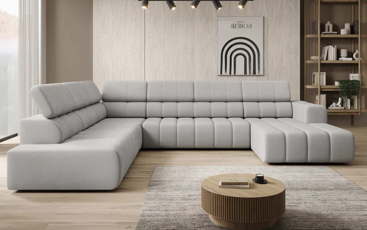 Designer Sofa Aurora Maxi mit elektrischer Sitzerweiterung