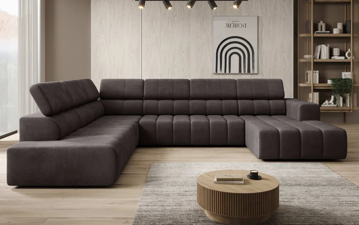 Designer Sofa Aurora Maxi mit elektrischer Sitzerweiterung