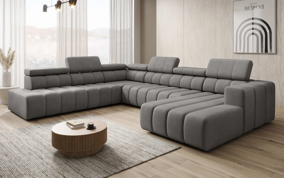 Designer Sofa Aurora Maxi mit elektrischer Sitzerweiterung