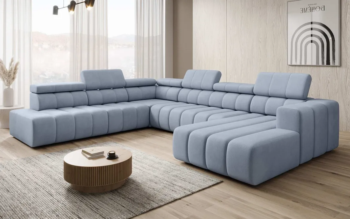 Designer Sofa Aurora Maxi mit elektrischer Sitzerweiterung