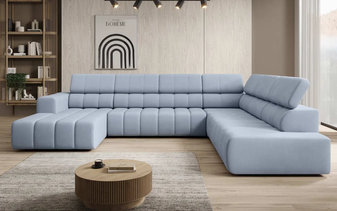 Designer Sofa Aurora Maxi mit elektrischer Sitzerweiterung