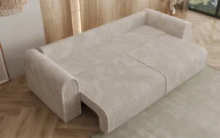 Designer Sofa Big Buddy 3 Sitzer mit Schlaffunktion und Stauraum in Breitcord