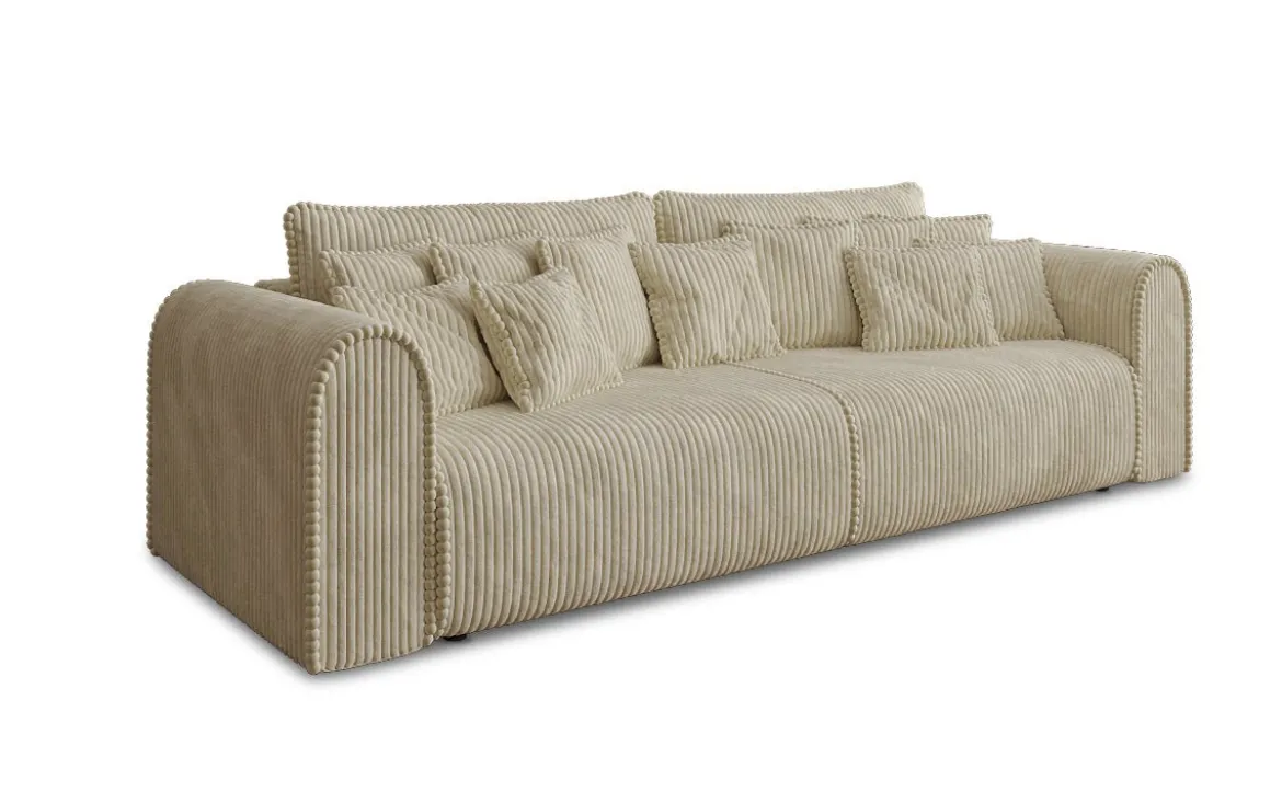 Designer Sofa Big Buddy 3 Sitzer mit Schlaffunktion und Stauraum in Breitcord