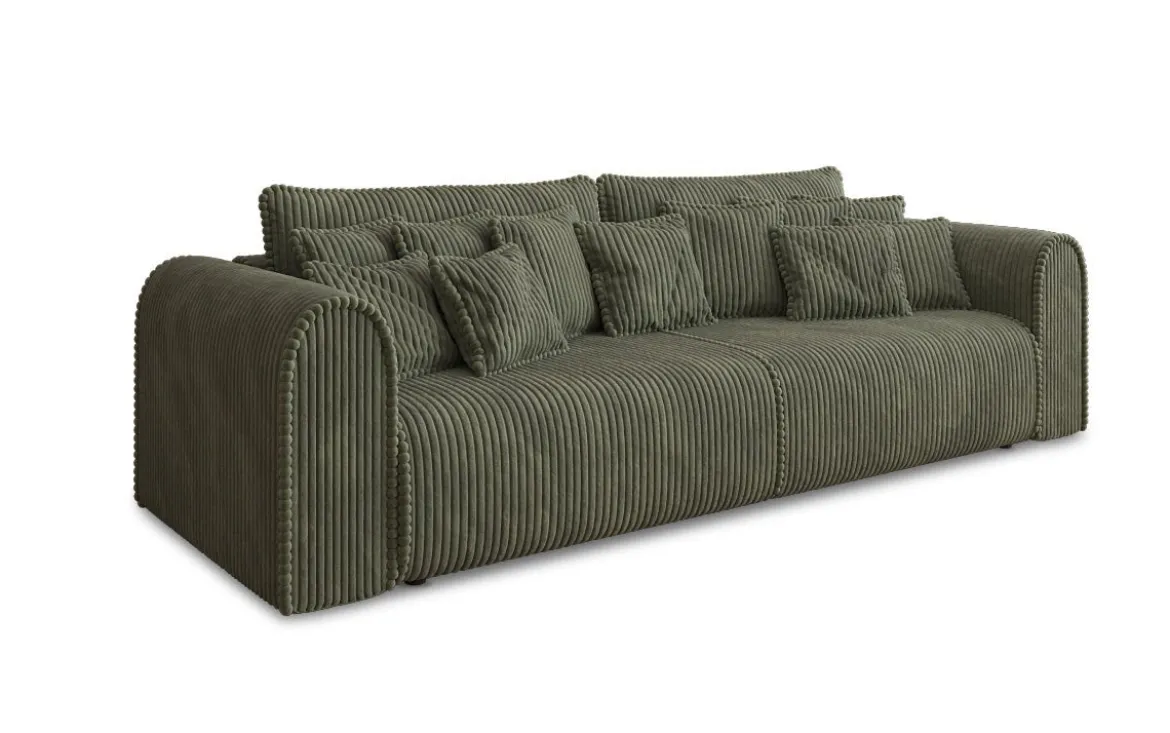 Designer Sofa Big Buddy 3 Sitzer mit Schlaffunktion und Stauraum in Breitcord