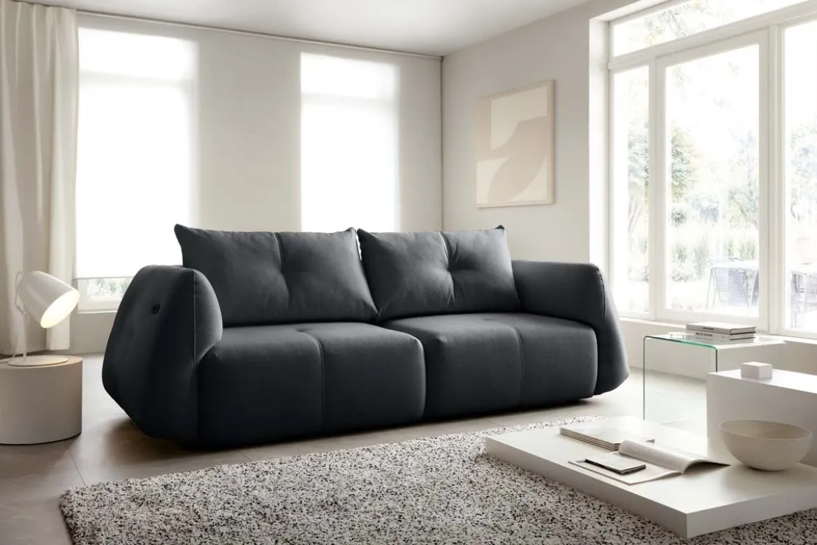 Designer Sofa Camira mit elektrischer Schlaffunktion