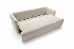 Designer Sofa Celiné Bouclé mit Schlaffunktion und Stauraum