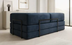 Designer Sofa/Chaise Longue Lazy in Samt