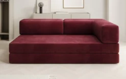 Designer Sofa/Chaise Longue Lazy in Samt