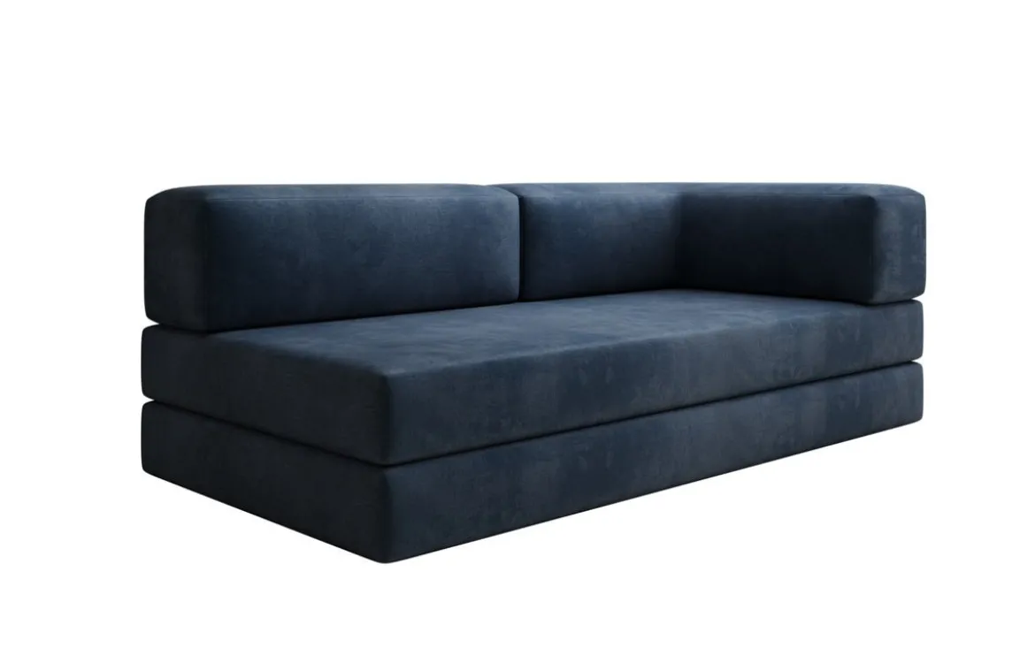 Designer Sofa/Chaise Longue Lazy in Samt