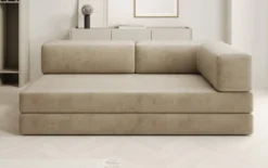 Designer Sofa/Chaise Longue Lazy in Samt