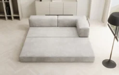 Designer Sofa/Chaise Longue Lazy in Samt