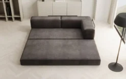 Designer Sofa/Chaise Longue Lazy in Samt