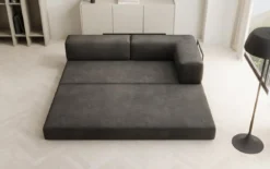 Designer Sofa/Chaise Longue Lazy in Samt