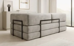 Designer Sofa/Chaise Longue Lazy in Samt