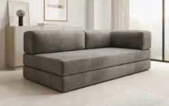 Designer Sofa/Chaise Longue Lazy in Samt