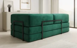Designer Sofa/Chaise Longue Lazy in Samt