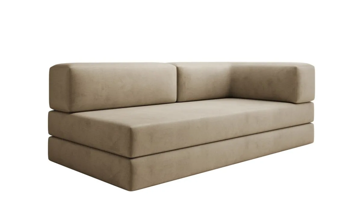 Designer Sofa/Chaise Longue Lazy in Samt