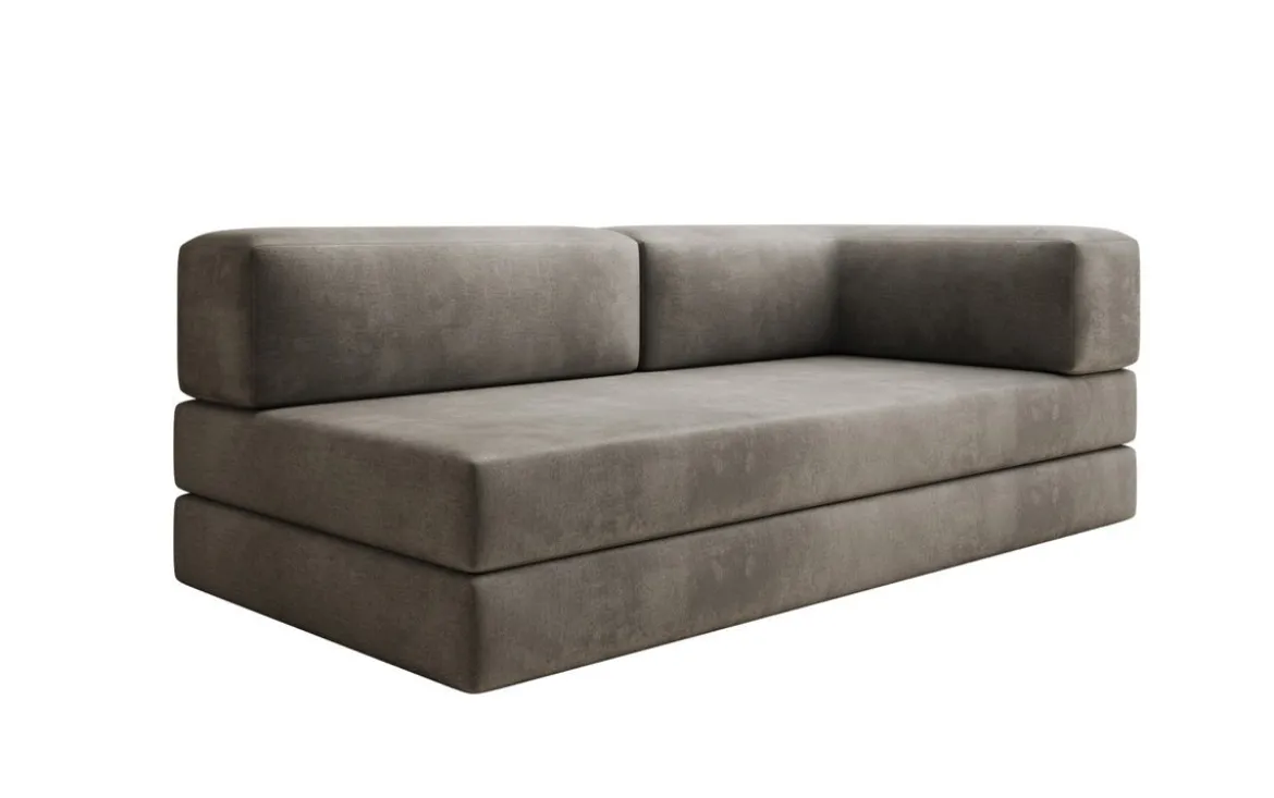 Designer Sofa/Chaise Longue Lazy in Samt