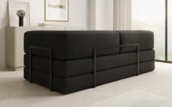 Designer Sofa/Chaise Longue Lazy in Bouclé