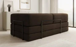 Designer Sofa/Chaise Longue Lazy in Bouclé