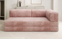 Designer Sofa/Chaise Longue Lazy in Cord