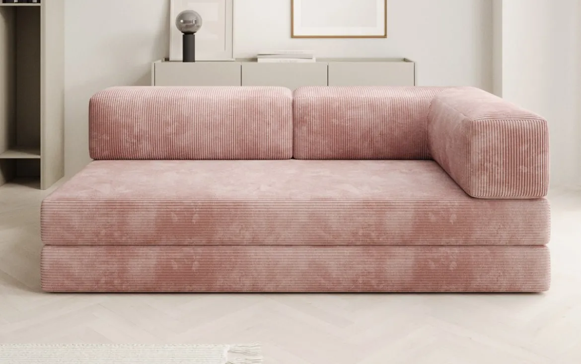 Designer Sofa/Chaise Longue Lazy in Cord