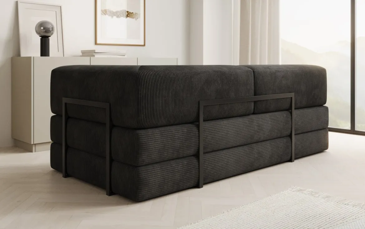 Designer Sofa/Chaise Longue Lazy in Cord